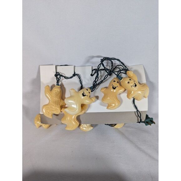 Vintage Dancing Ghosts & Skeleton Lights White Halloween Indoor Outdoor  Tested - Picture 6 of 6